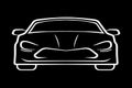 Car design silhouettes - Royalty Free Stock Photo